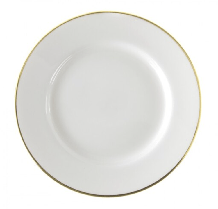 Gold Rimmed Dinner Plate 10 3/4